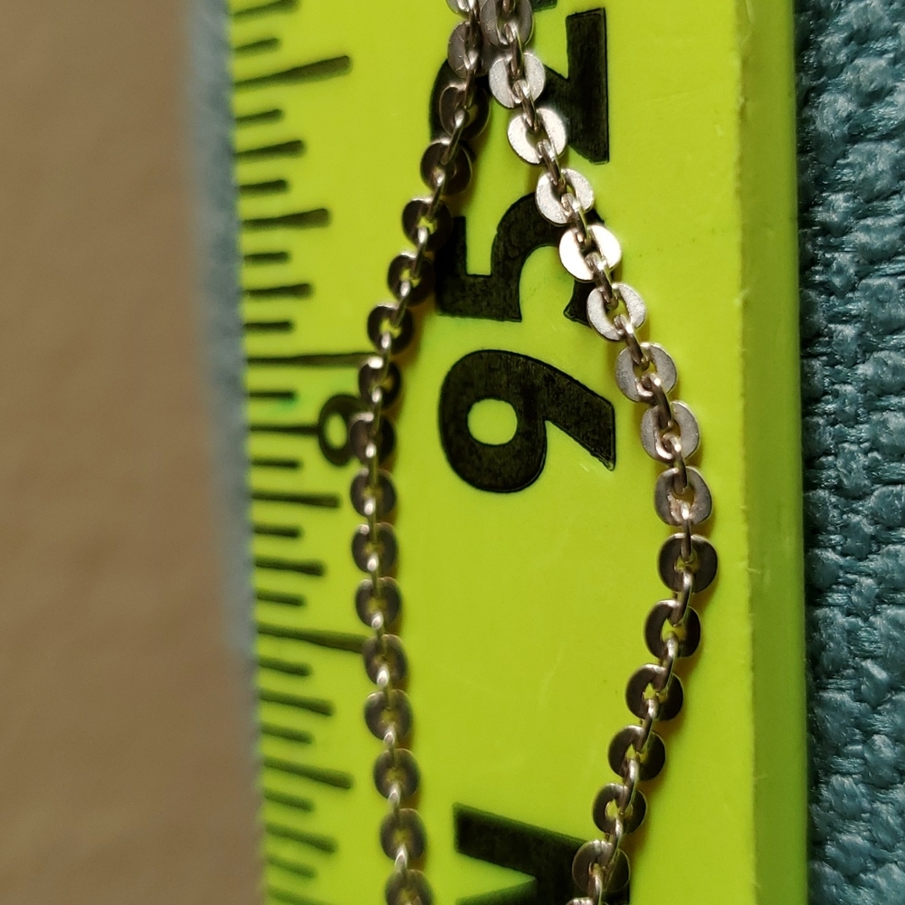 Vintage 925 Silver Necklace, Sweet SUPER Unique Chain, 22 Inches - Picture 8 of 9